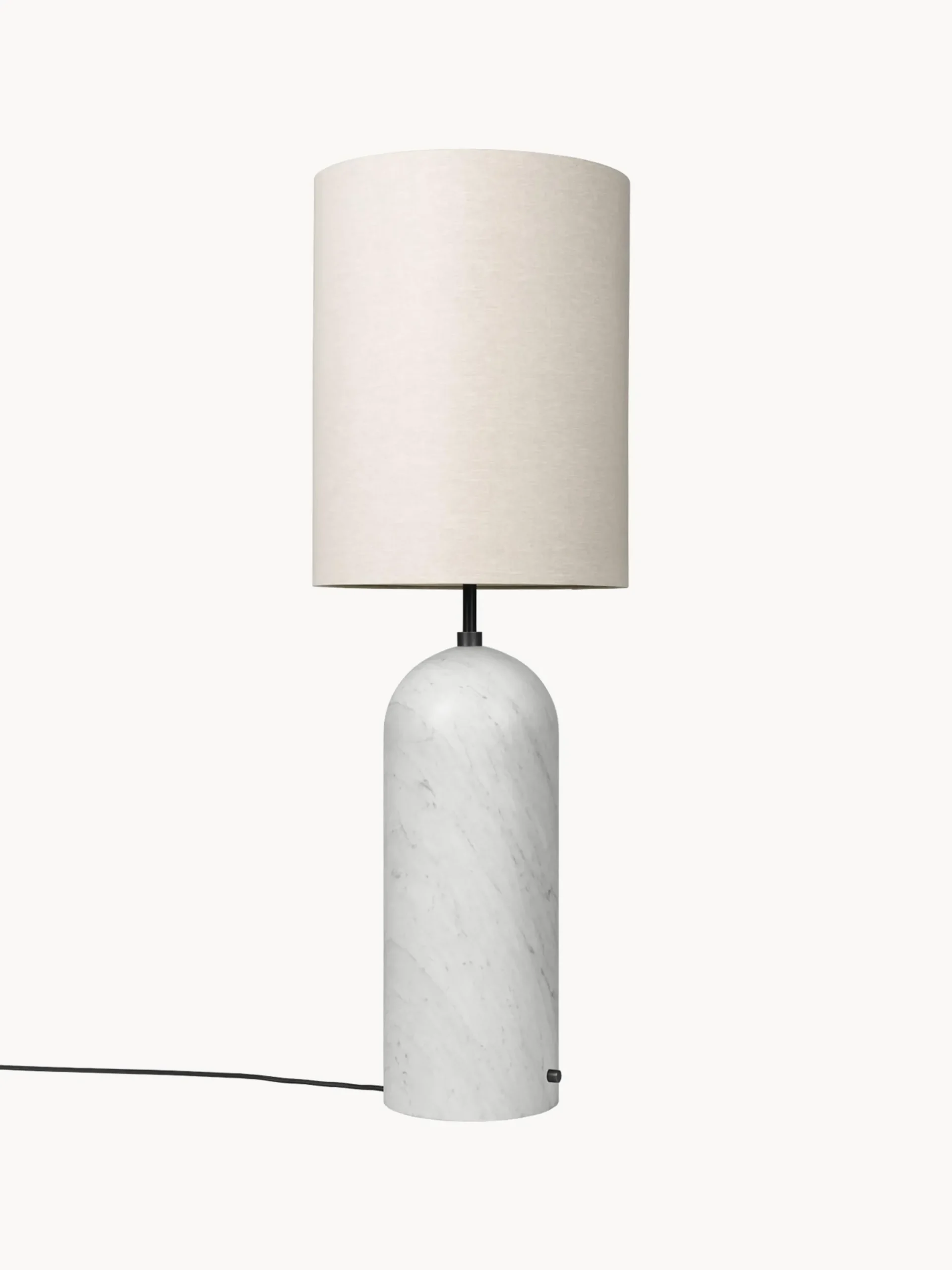 Lampada da terra con luce regolabile e base in marmo Gravity, alt. 130 cm