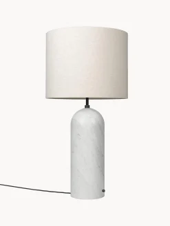 Lampada da terra con luce regolabile e base in marmo Gravity, alt. 120 cm