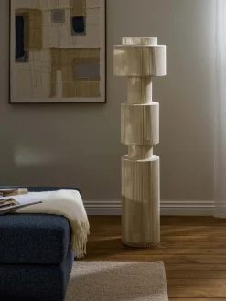 Lampada da terra in lino Lace