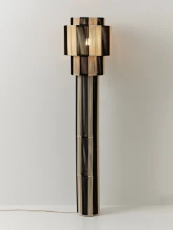 Lampada da terra in lino Lace