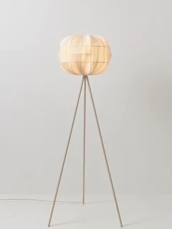 Lampada da terra in lino Aroa