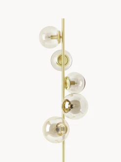 Lampada da terra industriale in vetro Casey