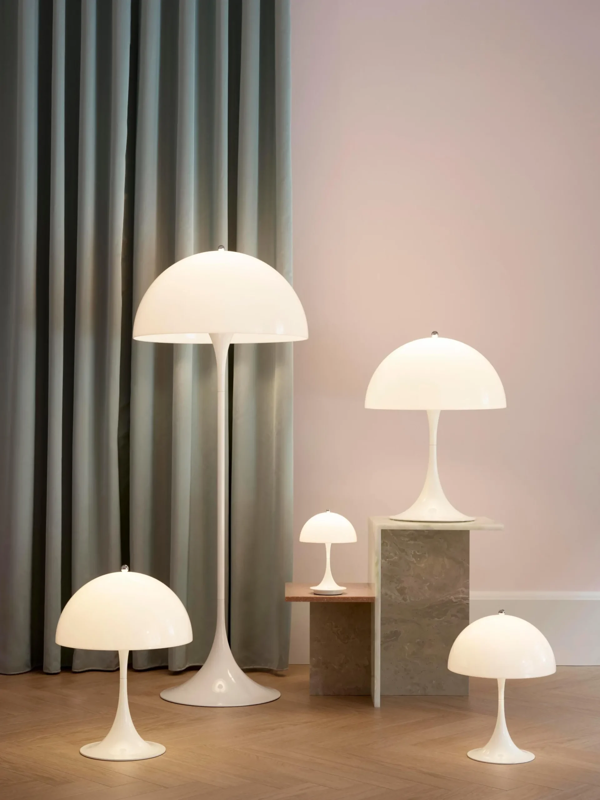 Lampada da terra piccola Panthella, design Verner Panton