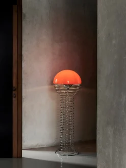 Lampada da terra piccola Wire, Design Verner Panton