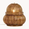 Lampada da terra piccola in rattan Bohemian
