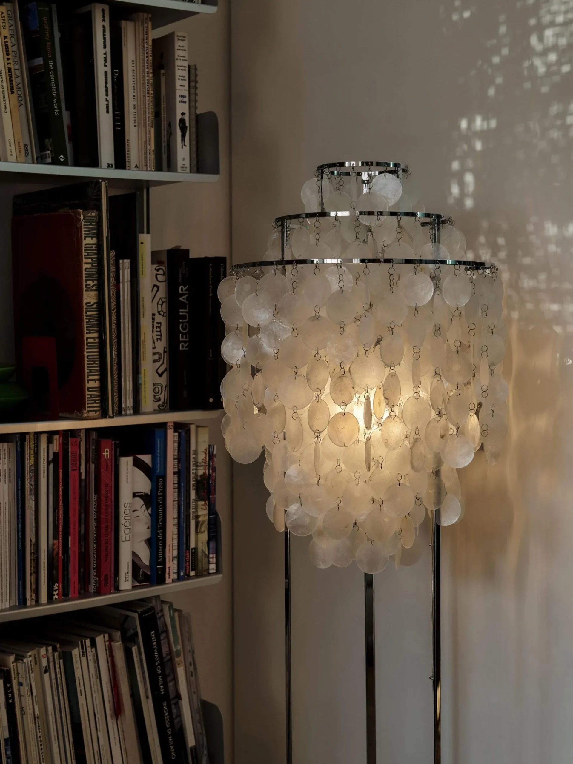 Lampada da terra piccola Fun 1STM, design Verner Panton