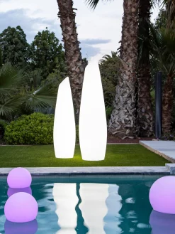 Lampada solare da giardino a LED galleggiante con cambio colore, luce regolabile e telecomando Buly