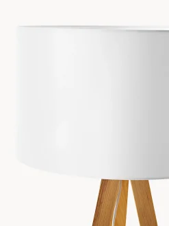 Lampada treppiede da terra in legno massiccio Jake