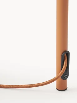 Lampada treppiede da terra con paralume in tessuto Cella