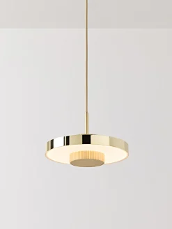 Lampada a sospensione a LED con base millerighe Elna
