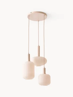 Lampada a sospensione cluster in vetro opale Candela