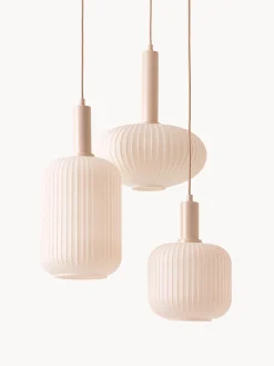 Lampada a sospensione cluster in vetro opale Candela