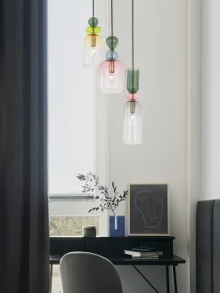 Lampada a sospensione cluster Murano