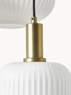 Lampada a sospensione cluster in vetro opalino Candela