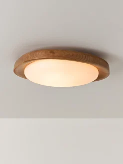 Lampada a sospensione con struttura in legno di frassino Matthew