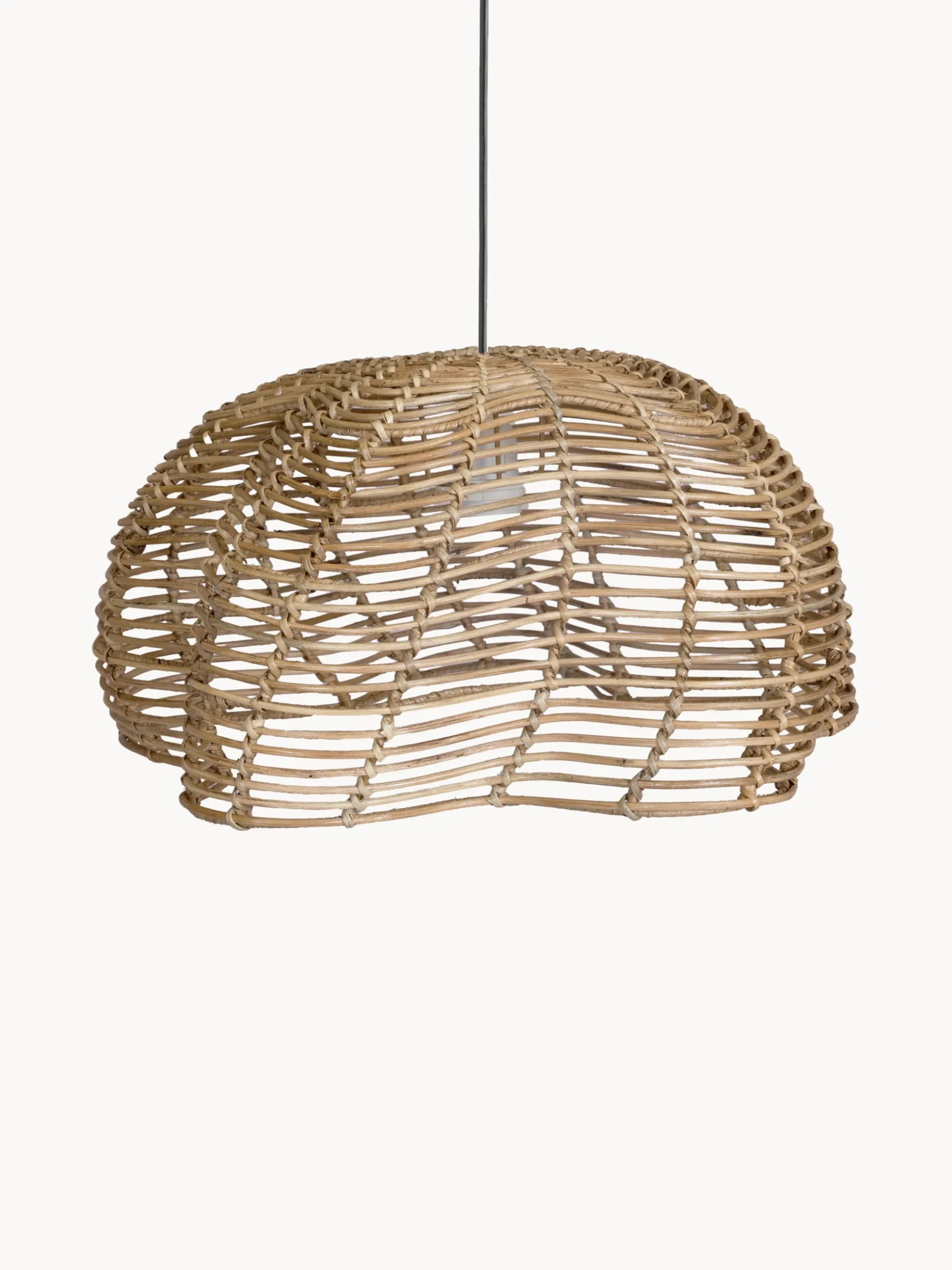 Lampada a sospensione da esterno in rattan Mayla, varie misure