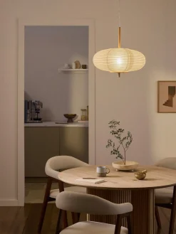 Lampada a sospensione di design in carta di riso Misaki