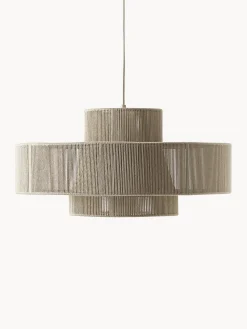 Lampada a sospensione grande in fili di lino Lace