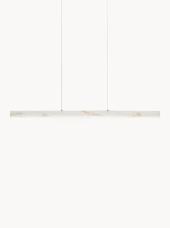 Lampada a sospensione grande a LED in alabastro Vaster, luce regolabile