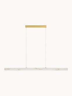 Lampada a sospensione grande a LED in alabastro Vaster, luce regolabile