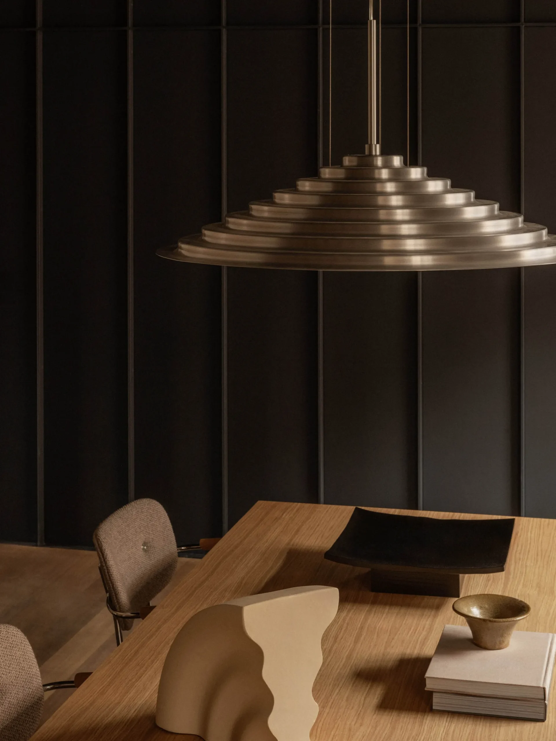 Lampada a sospensione grande a LED con luce regolabile Chancery