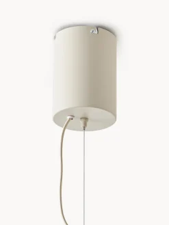 Lampada a sospensione grande in lino Lace