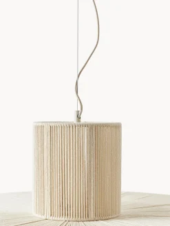 Lampada a sospensione grande in lino Lace