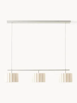 Lampada a sospensione grande in lino Lucina