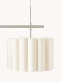 Lampada a sospensione grande in lino Lucina
