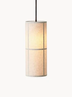 Lampada a sospensione in lino artigianale Hashira