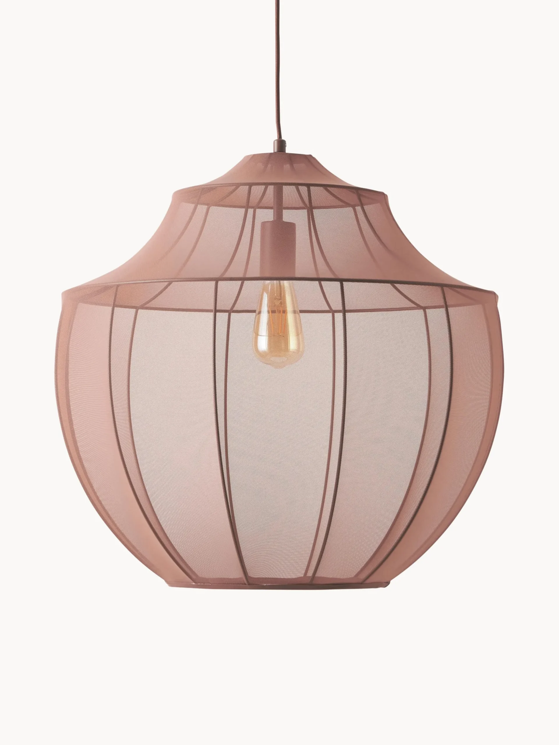Lampada a sospensione in tessuto a rete Beau
