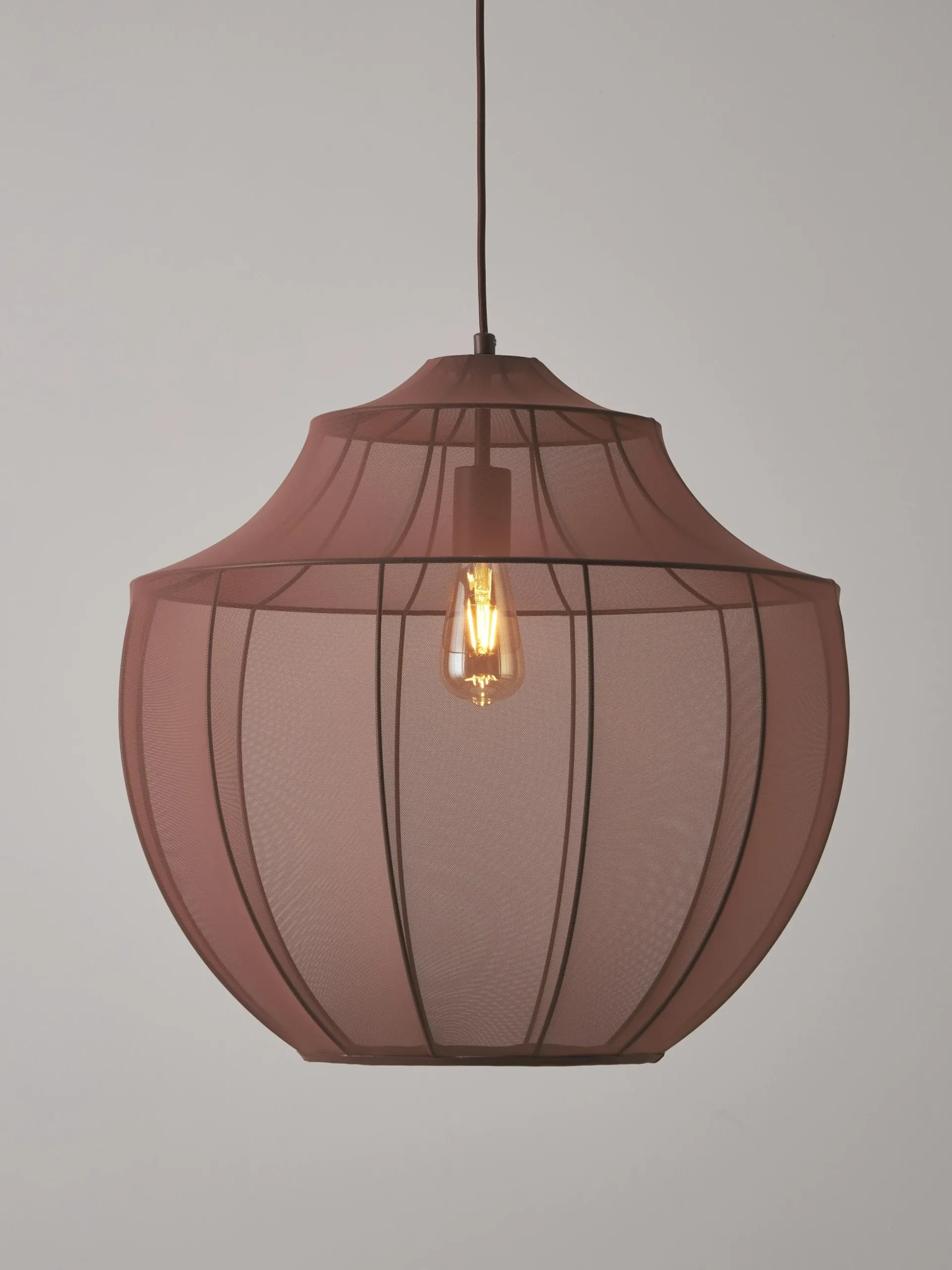 Lampada a sospensione in tessuto a rete Beau