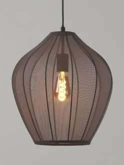 Lampada a sospensione in tessuto a rete Beau