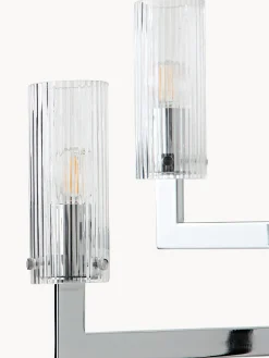Lampada a sospensione in vetro millerighe Emmi