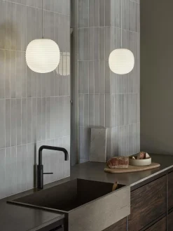 Lampada a sospensione in vetro soffiato Lantern, varie misure