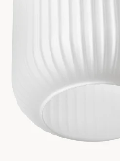 Lampada a sospensione in vetro opalino Candela