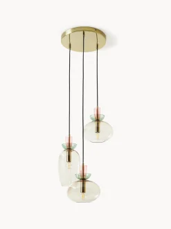 Lampada a sospensione in vetro colorato Nyra