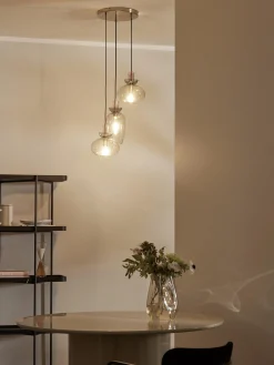 Lampada a sospensione in vetro colorato Nyra