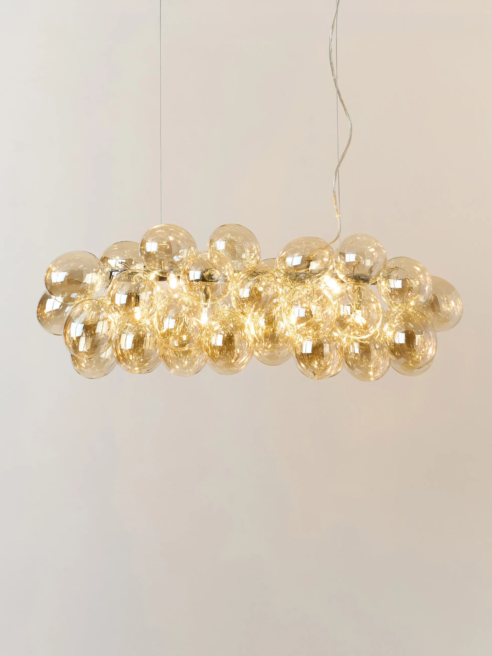Lampada a sospensione in vetro soffiato Gross