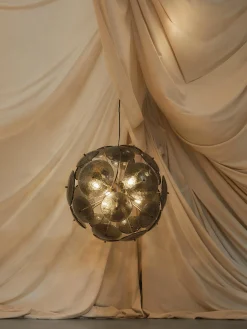 Lampada a sospensione in vetro Mireille