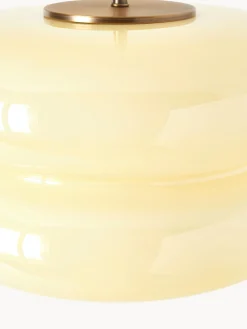 Lampada a sospensione in vetro opale Baya