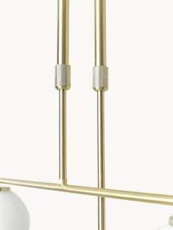 Lampada a sospensione in vetro opale Atlanta