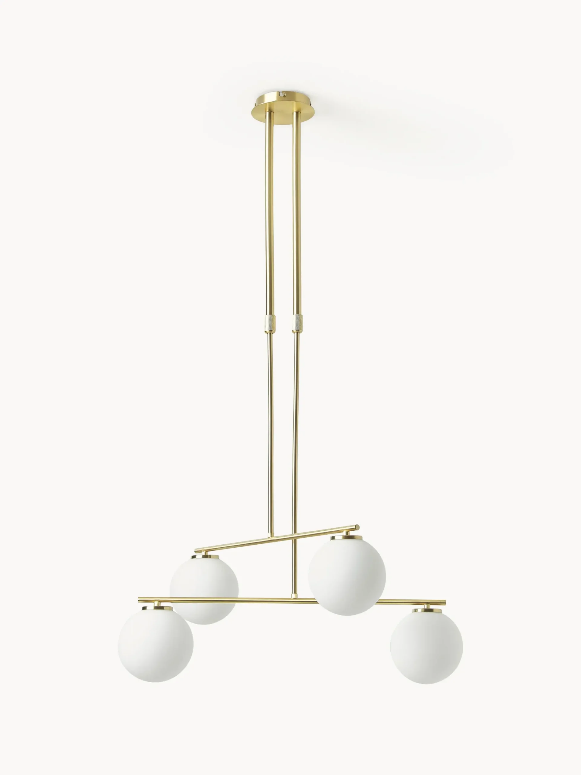 Lampada a sospensione in vetro opale Atlanta