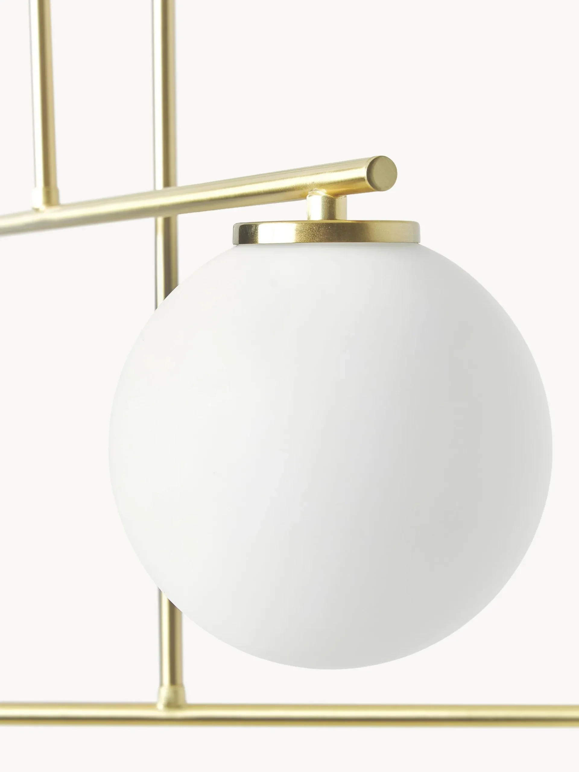 Lampada a sospensione in vetro opale Atlanta