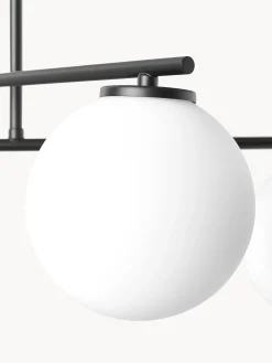 Lampada a sospensione in vetro opale Atlanta