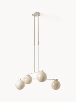 Lampada a sospensione in vetro opale Atlanta