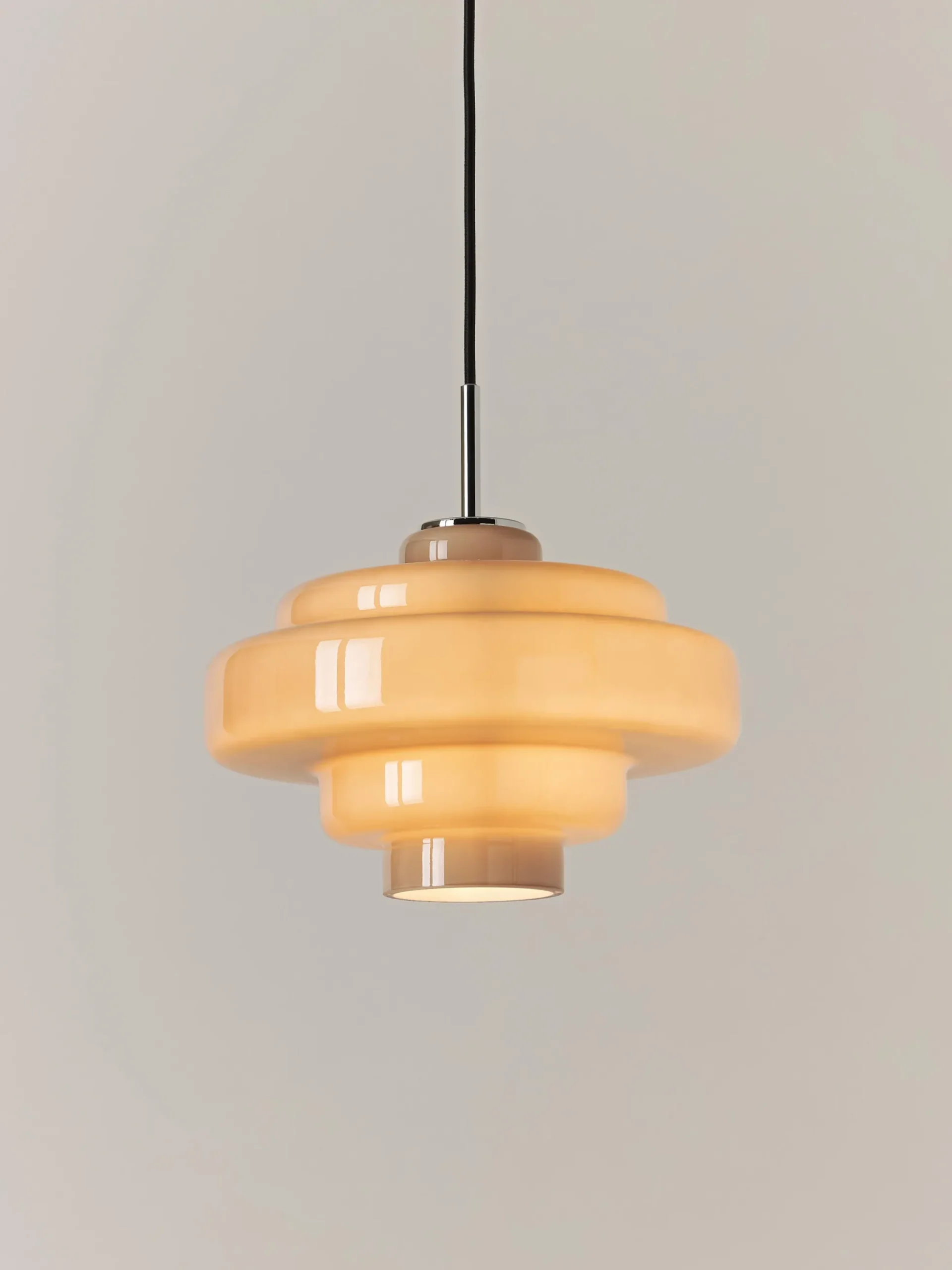Lampada a sospensione in vetro Millie