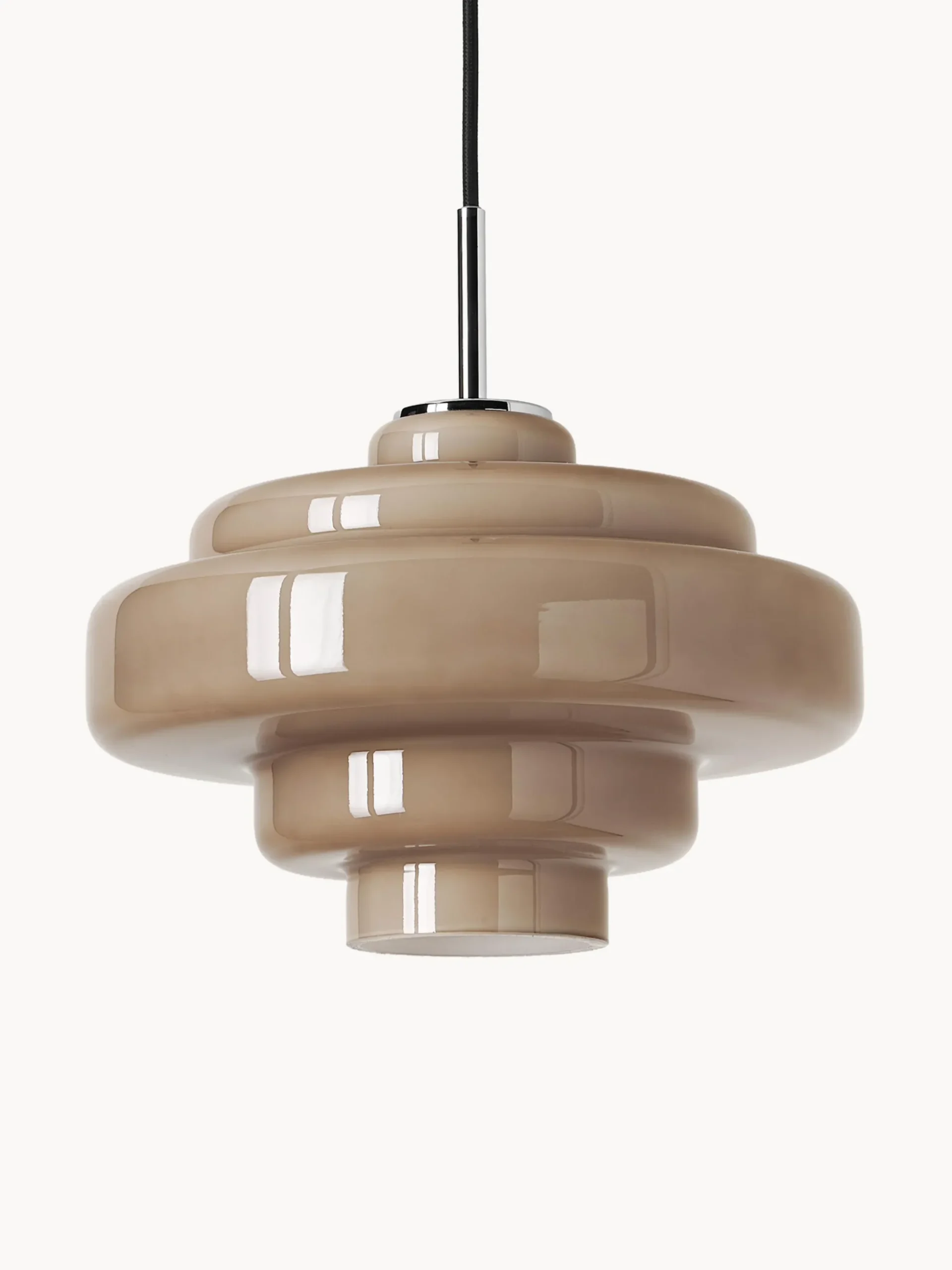 Lampada a sospensione in vetro Millie