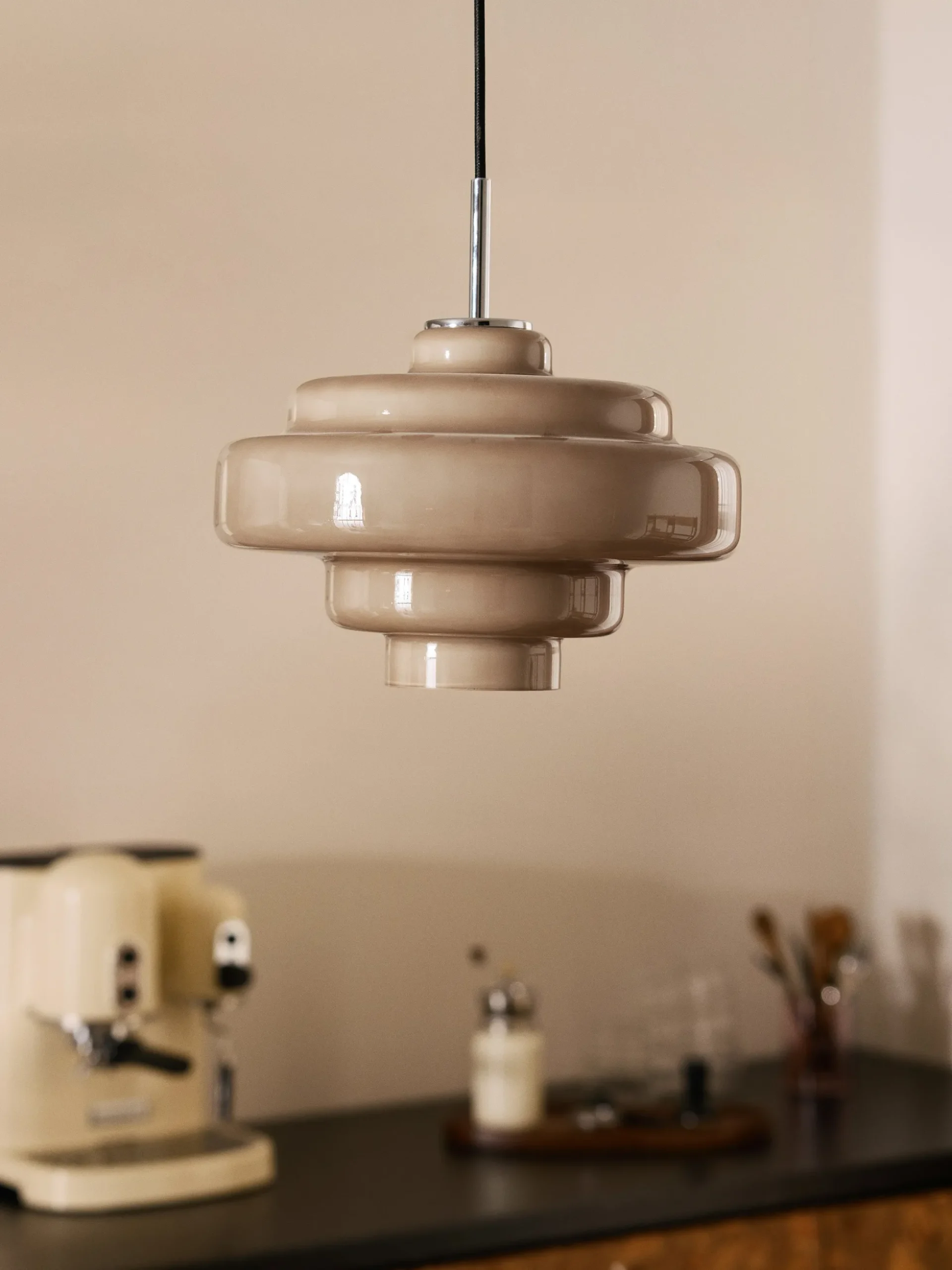 Lampada a sospensione in vetro Millie