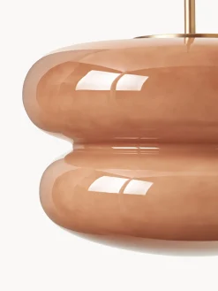 Lampada a sospensione in vetro opale Baya